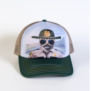 The mountain Kitten Cat Trooper Adult Trucker Hat NWT